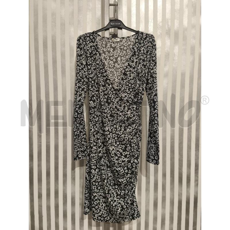 VESTITO DONNA LIU JO NERO FIORI BIANCHI | Mercatino dell'Usato Campobasso 1