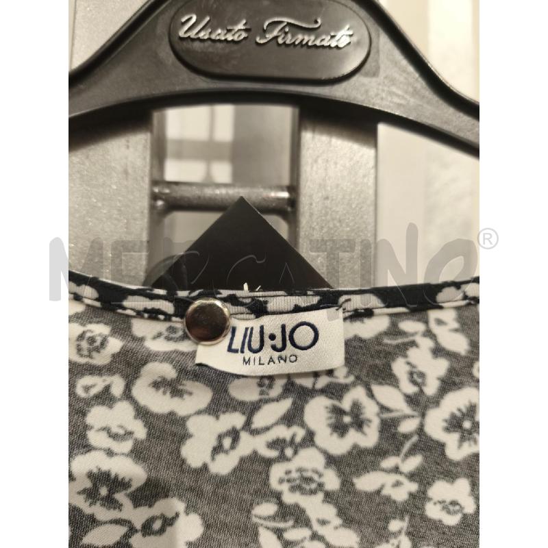 VESTITO DONNA LIU JO NERO FIORI BIANCHI | Mercatino dell'Usato Campobasso 2