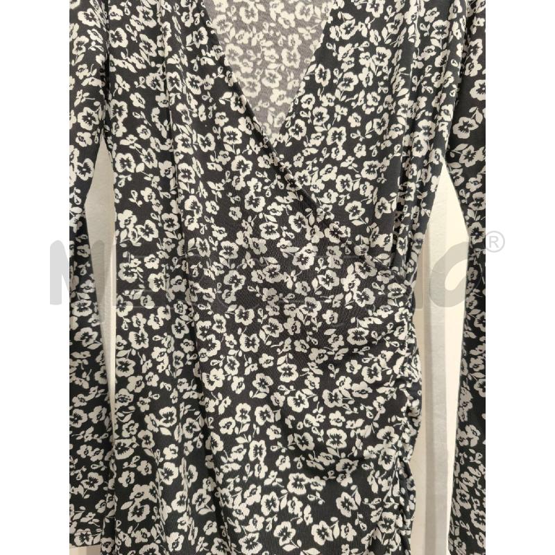 VESTITO DONNA LIU JO NERO FIORI BIANCHI | Mercatino dell'Usato Campobasso 3