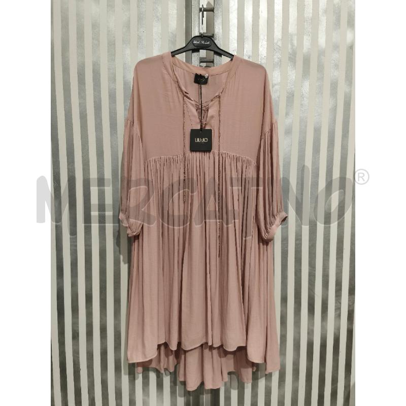 VESTITO DONNA LIU JO NUOVO ROSA CIPRIA CATENINE DORATE | Mercatino dell'Usato Campobasso 1