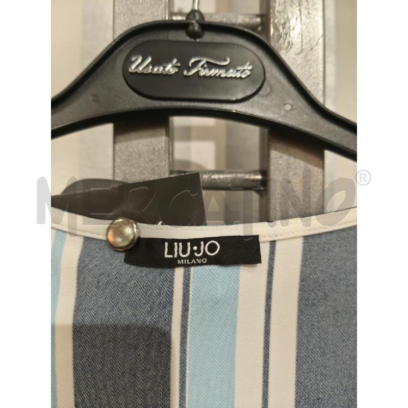 VESTITO DONNA LIU JO RIGHE BIANCHE BLU CELESTI | Mercatino dell'Usato Campobasso 2
