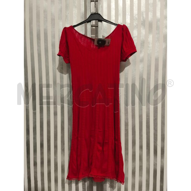 VESTITO DONNA LIU JO ROSSO MANICHE CORTE A COSTINE | Mercatino dell'Usato Campobasso 5