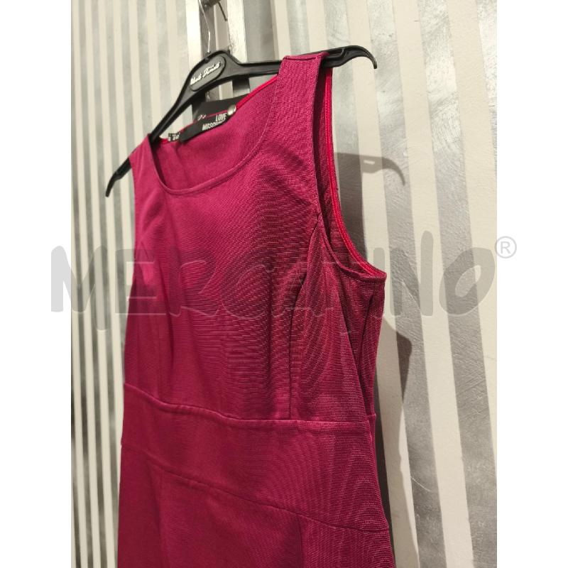 VESTITO DONNA LOVE MOSCHINO FUXIA COSTINE A RIGHE | Mercatino dell'Usato Campobasso 3