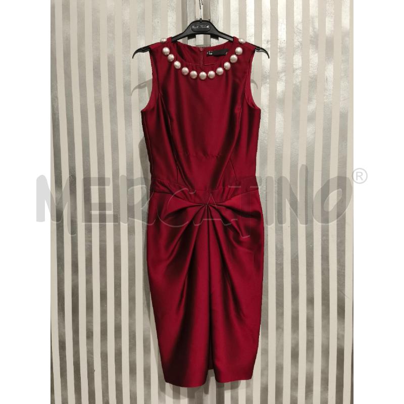 VESTITO DONNA LOVE MOSCHINO ROSSO SATINATO | Mercatino dell'Usato Campobasso 1