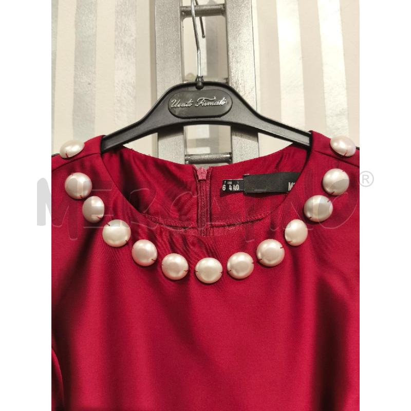 VESTITO DONNA LOVE MOSCHINO ROSSO SATINATO | Mercatino dell'Usato Campobasso 2