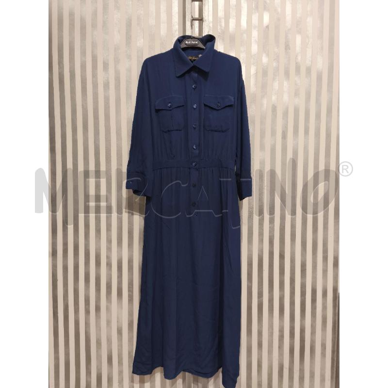 VESTITO DONNA LUISA SPAGNOLI BLU CHEMISIER | Mercatino dell'Usato Campobasso 1