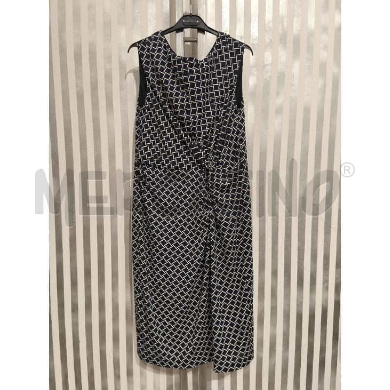 VESTITO DONNA LUISA SPAGNOLI BLU TRATTINI BIANCHI | Mercatino dell'Usato Campobasso 1
