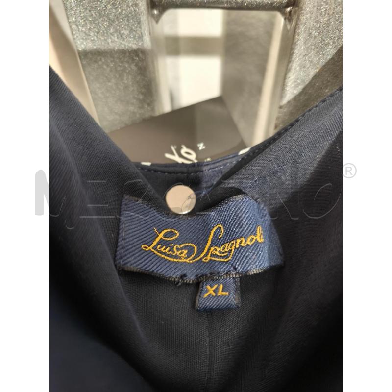VESTITO DONNA LUISA SPAGNOLI BLU TRATTINI BIANCHI | Mercatino dell'Usato Campobasso 2