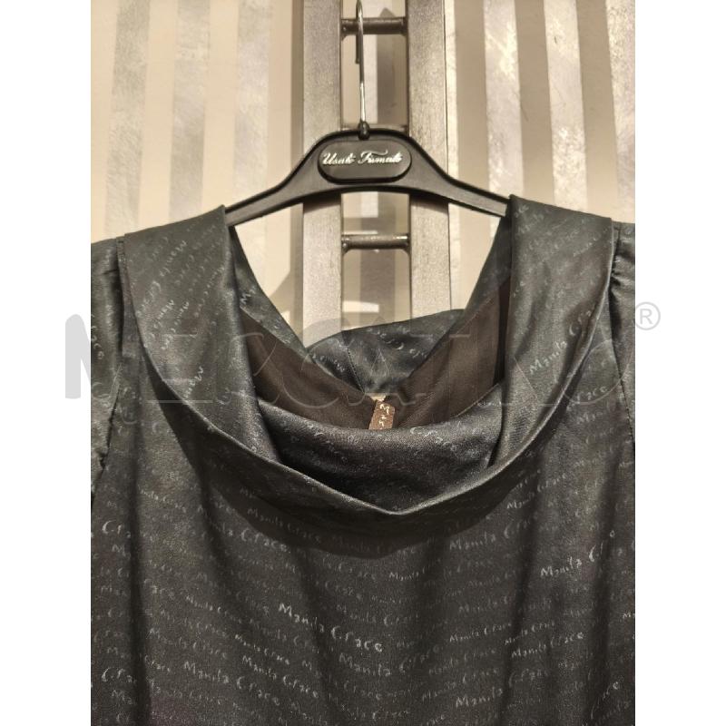 VESTITO DONNA MANILA GRACE SCURO SATINATO SCRITTE | Mercatino dell'Usato Campobasso 3