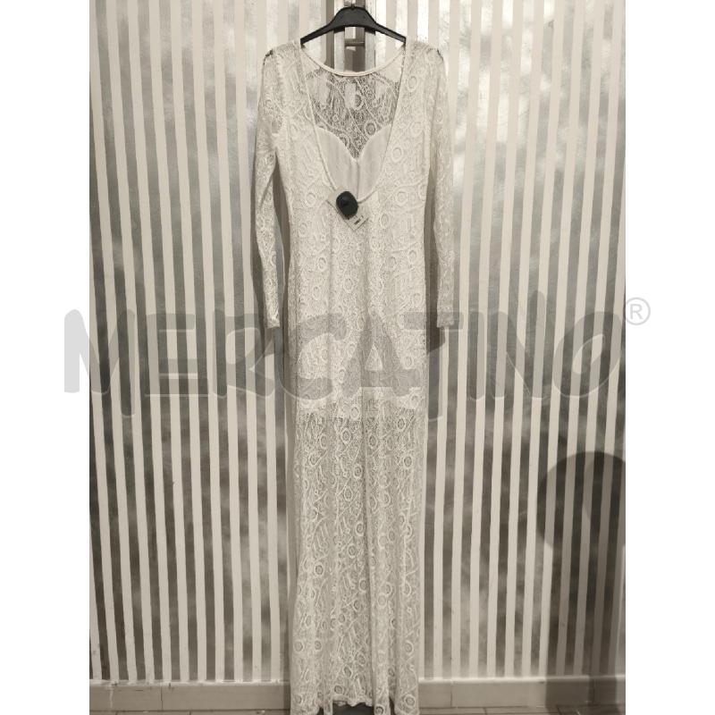 VESTITO DONNA MARCIANO BIANCO LUNGO TUTTO PIZZO | Mercatino dell'Usato Campobasso 4