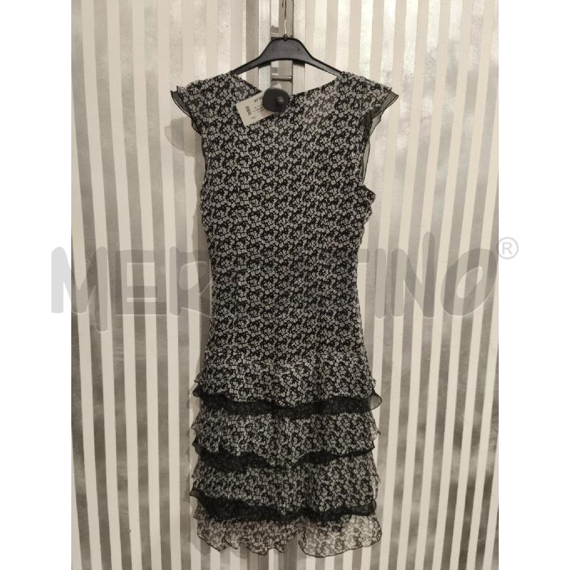 VESTITO DONNA MARELLA 100 SETA GRIGIO E NERO FIORI | Mercatino dell'Usato Campobasso 5