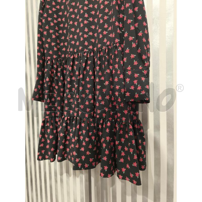 VESTITO DONNA MARIUCCIA NERO FIORI ROSSI | Mercatino dell'Usato Campobasso 4