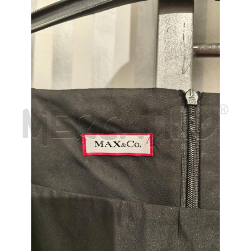 VESTITO DONNA MAX&CO NERO SATINATO FIBBIA | Mercatino dell'Usato Campobasso 2