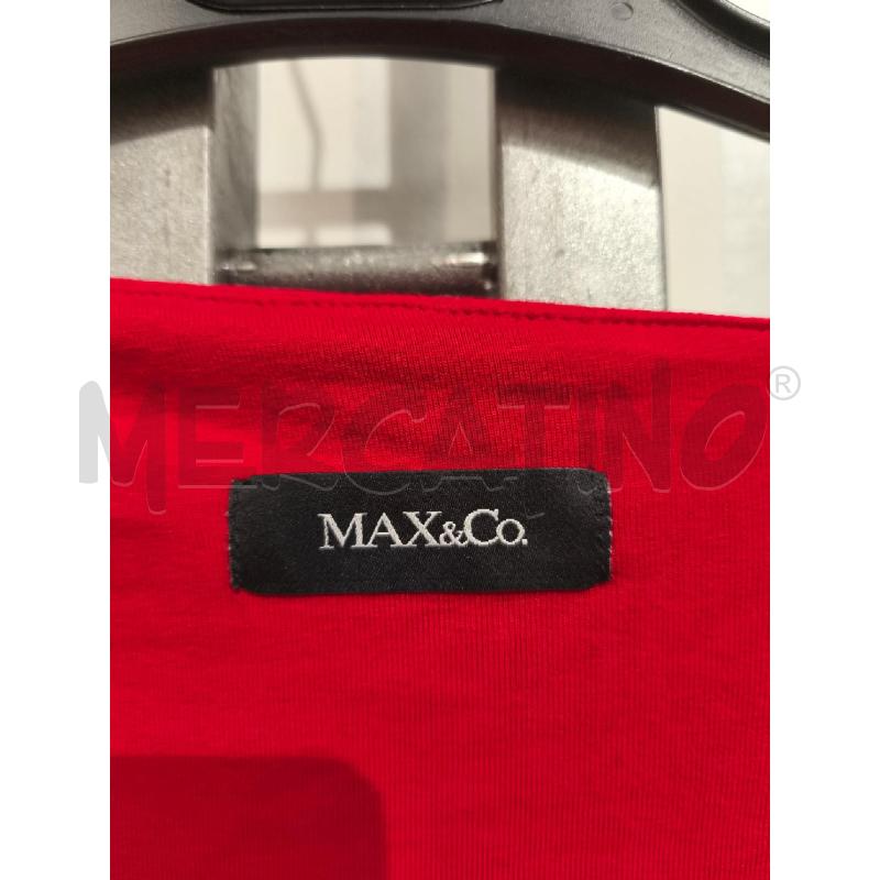 VESTITO DONNA MAX&CO ROSSO SMANICATO LUNGO | Mercatino dell'Usato Campobasso 2