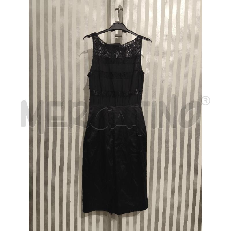 VESTITO DONNA MAX E CO NERO SATINATO FASCE IN PIZZO | Mercatino dell'Usato Campobasso 4