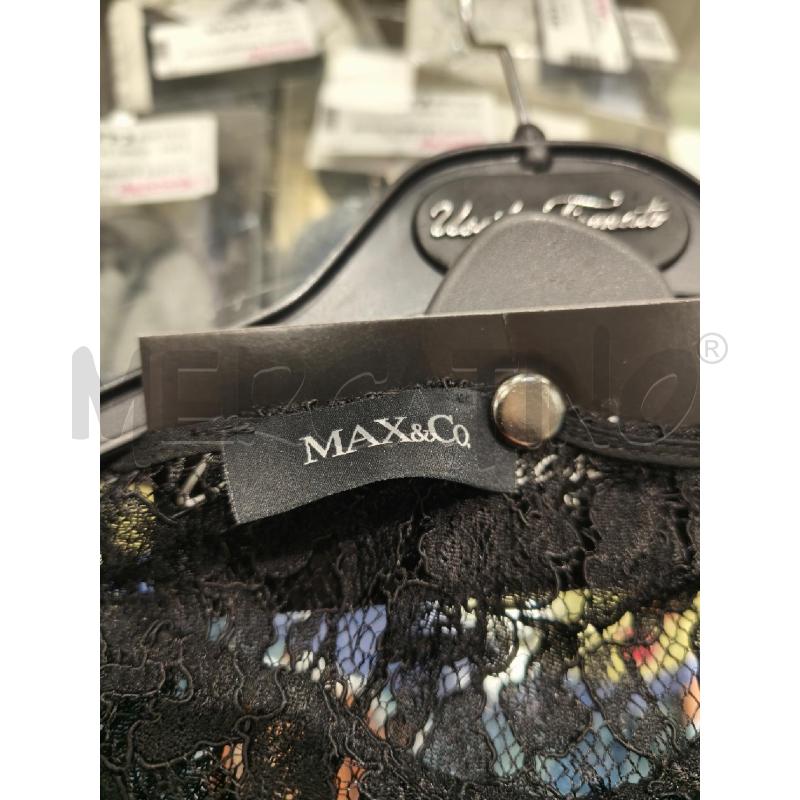 VESTITO DONNA MAX E CO NERO SATINATO FASCE IN PIZZO | Mercatino dell'Usato Campobasso 5