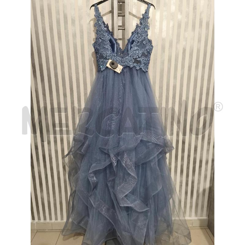 VESTITO DONNA MONIQUE INDACO CORPETTO STRASS | Mercatino dell'Usato Campobasso 5