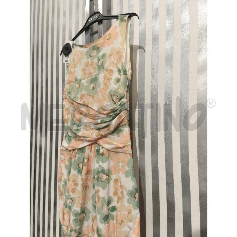 VESTITO DONNA MOSCHINO CHEAPANDCHIC 100SETA BIANCO FIORI VERDI ARANCIO | Mercatino dell'Usato Campobasso 4