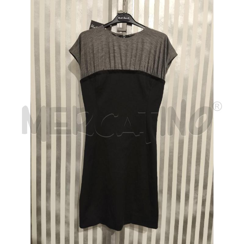 VESTITO DONNA MOSCHINO TUBINO NERO SPALLE GRIGIE | Mercatino dell'Usato Campobasso 1