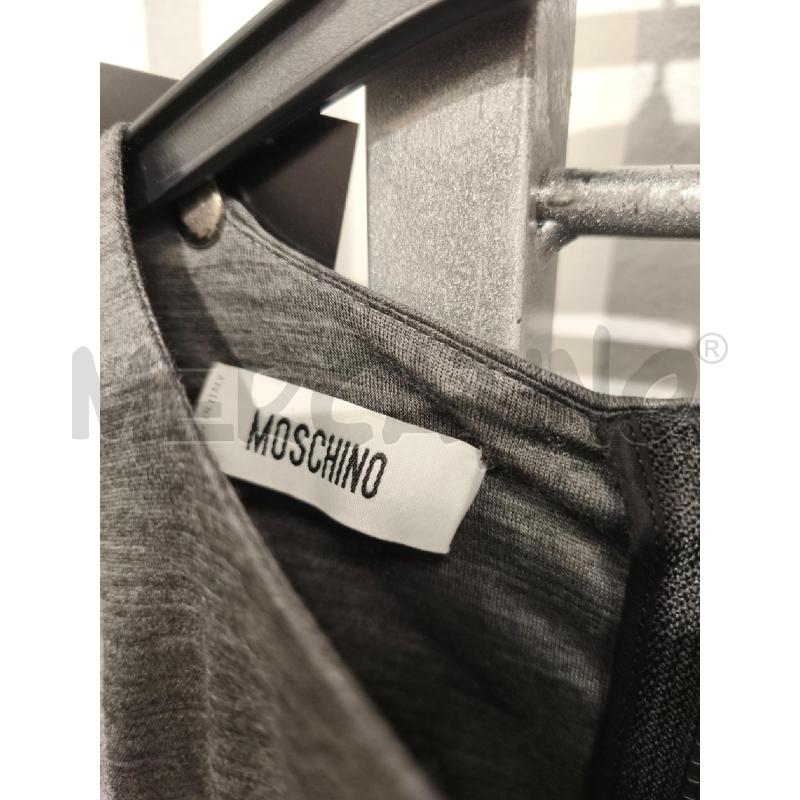 VESTITO DONNA MOSCHINO TUBINO NERO SPALLE GRIGIE | Mercatino dell'Usato Campobasso 2