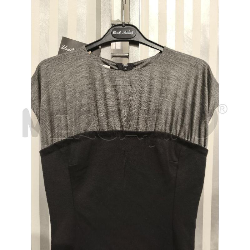 VESTITO DONNA MOSCHINO TUBINO NERO SPALLE GRIGIE | Mercatino dell'Usato Campobasso 3