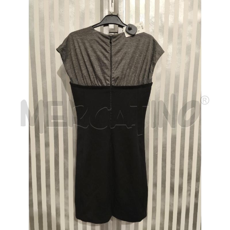 VESTITO DONNA MOSCHINO TUBINO NERO SPALLE GRIGIE | Mercatino dell'Usato Campobasso 5