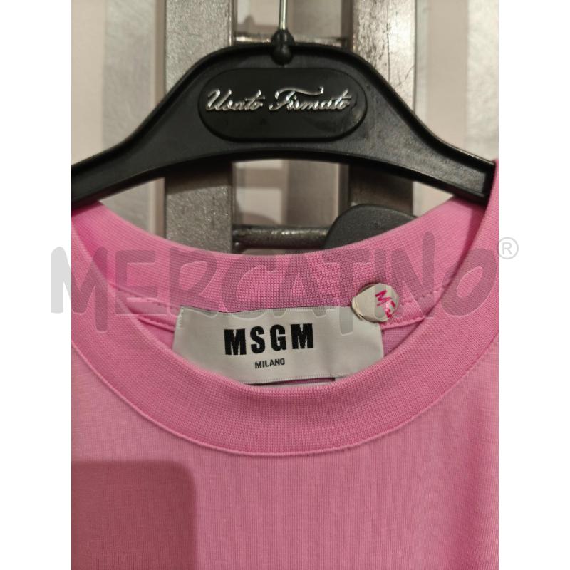 VESTITO DONNA MSGM ROSA CONFETTO GONNA PLISSEE | Mercatino dell'Usato Campobasso 2
