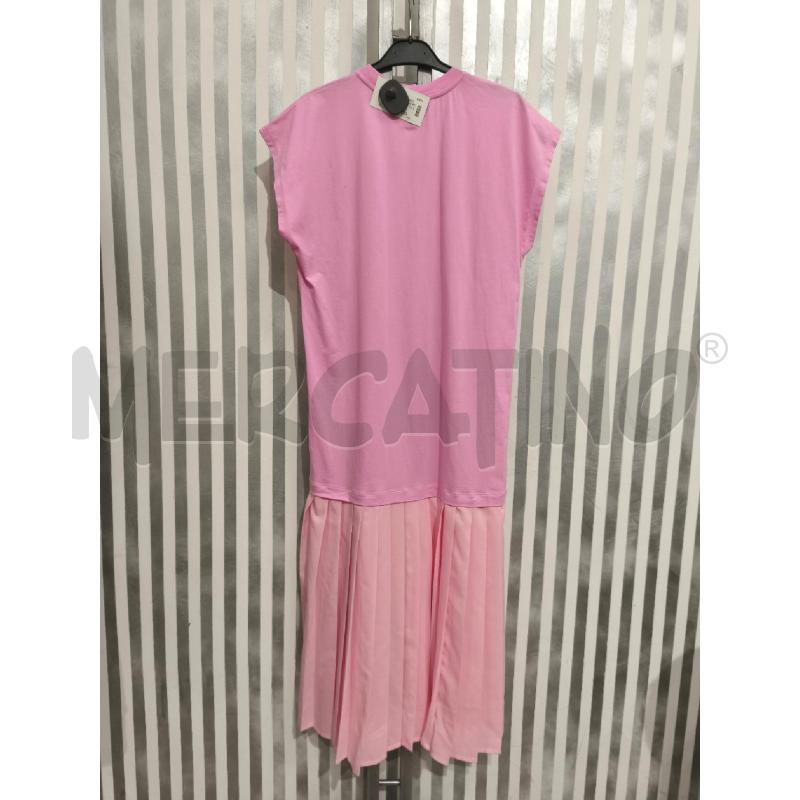 VESTITO DONNA MSGM ROSA CONFETTO GONNA PLISSEE | Mercatino dell'Usato Campobasso 5
