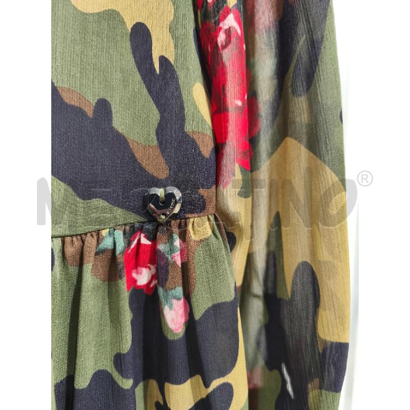 VESTITO DONNA MY TWIN TWINSET VERDE MILITARE FIORI | Mercatino dell'Usato Campobasso 3