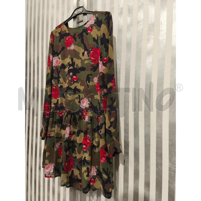 VESTITO DONNA MY TWIN TWINSET VERDE MILITARE FIORI | Mercatino dell'Usato Campobasso 4