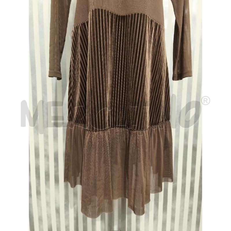 VESTITO DONNA NU DENMARK MARRONE COSTINE E TRASPARENZE | Mercatino dell'Usato Campobasso 3