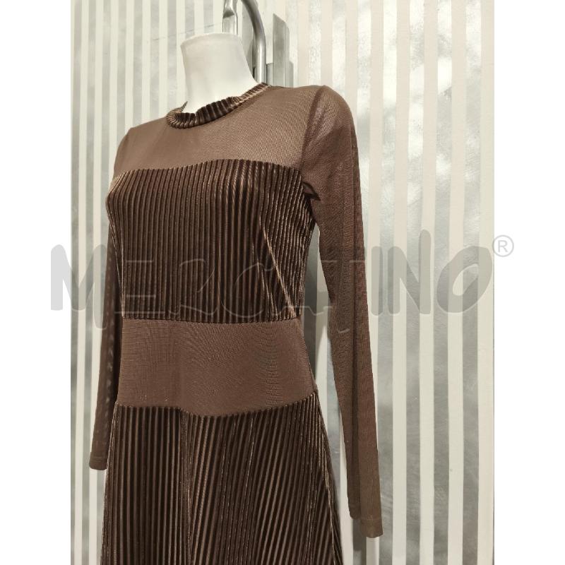 VESTITO DONNA NU DENMARK MARRONE COSTINE E TRASPARENZE | Mercatino dell'Usato Campobasso 4