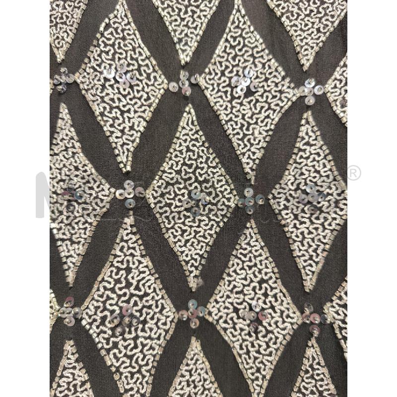 VESTITO DONNA PAPELL BOUTIQUE EVENING NERO PAILLETTES E PERLINE SILVER | Mercatino dell'Usato Campobasso 3