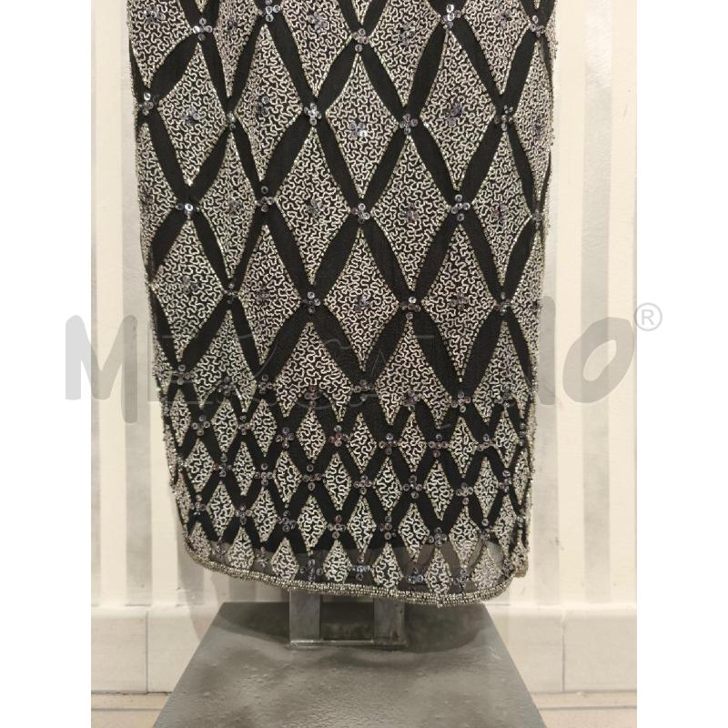 VESTITO DONNA PAPELL BOUTIQUE EVENING NERO PAILLETTES E PERLINE SILVER | Mercatino dell'Usato Campobasso 4