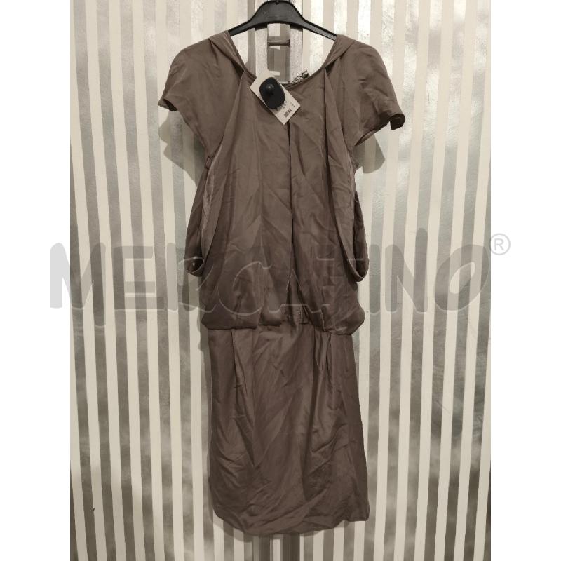 VESTITO DONNA PATRIZIA PEPE 100SETA TORTORA SATINATO | Mercatino dell'Usato Campobasso 5