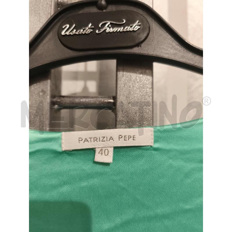 VESTITO DONNA PATRIZIA PEPE ACQUAMARINA SATINATO | Mercatino dell'Usato Campobasso 2