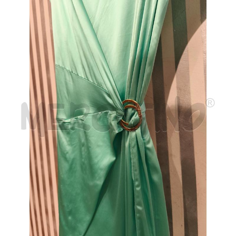 VESTITO DONNA PATRIZIA PEPE ACQUAMARINA SATINATO | Mercatino dell'Usato Campobasso 4
