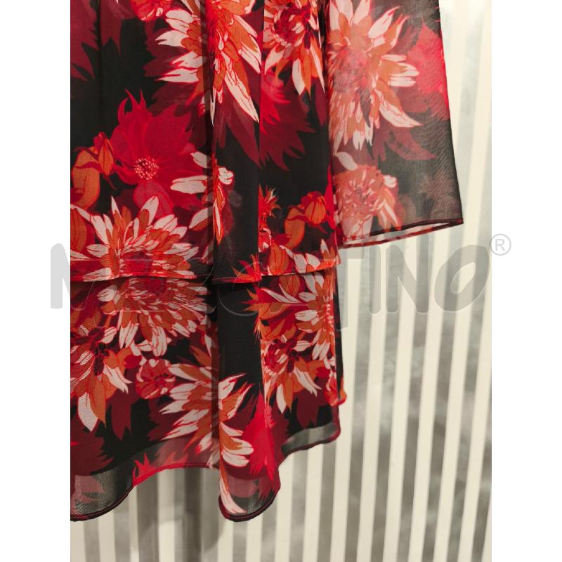 VESTITO DONNA PATRIZIA PEPE NERO FIORI ARANCIONI | Mercatino dell'Usato Campobasso 3