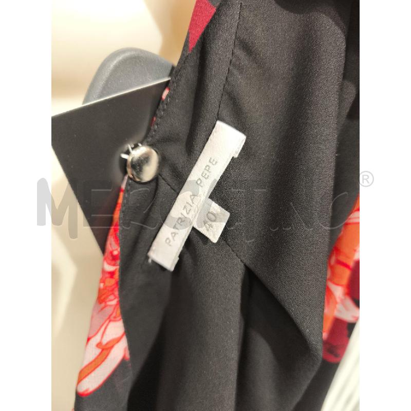VESTITO DONNA PATRIZIA PEPE NERO FIORI ARANCIONI | Mercatino dell'Usato Campobasso 5