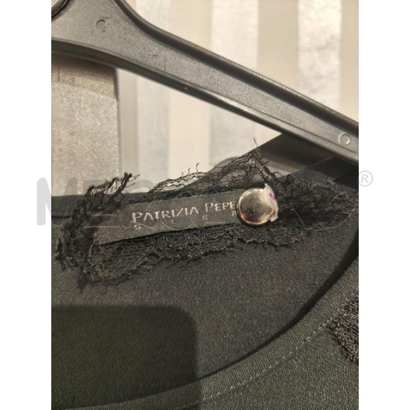VESTITO DONNA PATRIZIA PEPE NERO STRISCE PIZZO | Mercatino dell'Usato Campobasso 2