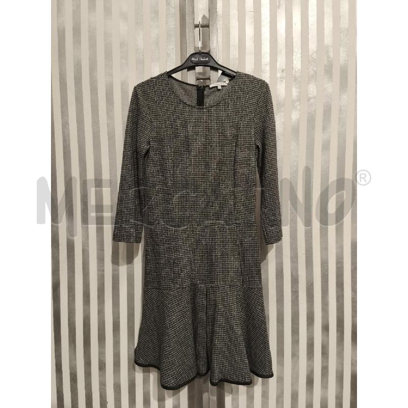 VESTITO DONNA PATRIZIA PEPE PIED DE POULE GRIGIO NERO | Mercatino dell'Usato Campobasso 1