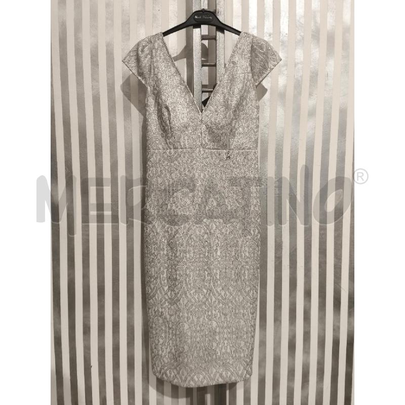 VESTITO DONNA PATRIZIA PEPE PIZZO GRIGIO METALLIZZATO | Mercatino dell'Usato Campobasso 1
