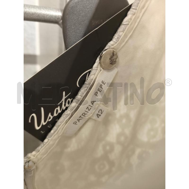 VESTITO DONNA PATRIZIA PEPE PIZZO GRIGIO METALLIZZATO | Mercatino dell'Usato Campobasso 2