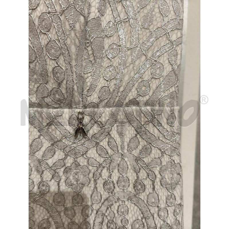 VESTITO DONNA PATRIZIA PEPE PIZZO GRIGIO METALLIZZATO | Mercatino dell'Usato Campobasso 3
