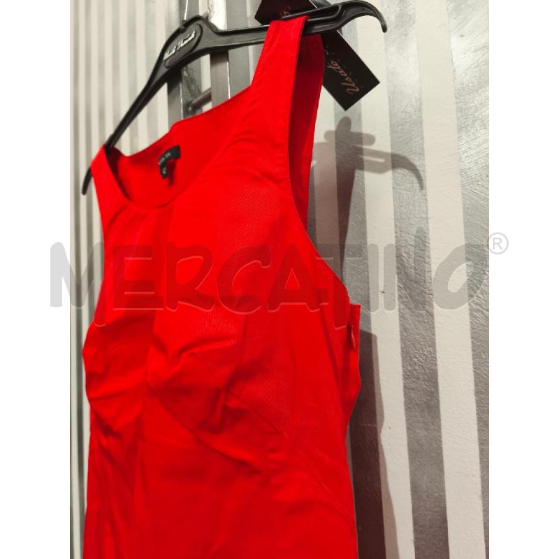 VESTITO DONNA PATRIZIA PEPE ROSSO FUOCO | Mercatino dell'Usato Campobasso 3
