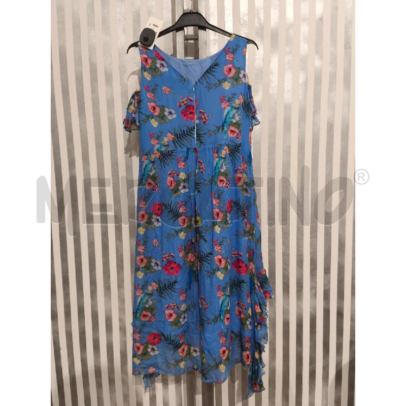 VESTITO DONNA PINKO AZZURRO FIORI TROPICAL | Mercatino dell'Usato Campobasso 5