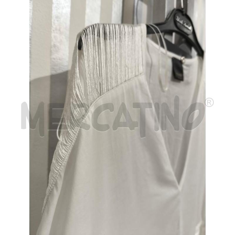 VESTITO DONNA PINKO BIANCO CON LACCI E FRANGE | Mercatino dell'Usato Campobasso 2