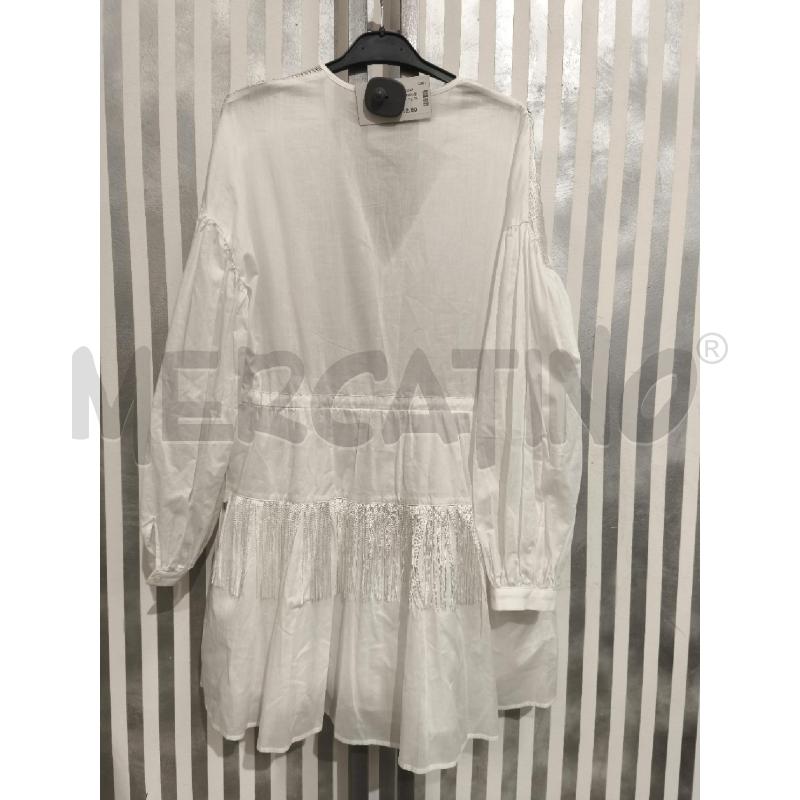 VESTITO DONNA PINKO BIANCO CON LACCI E FRANGE | Mercatino dell'Usato Campobasso 4