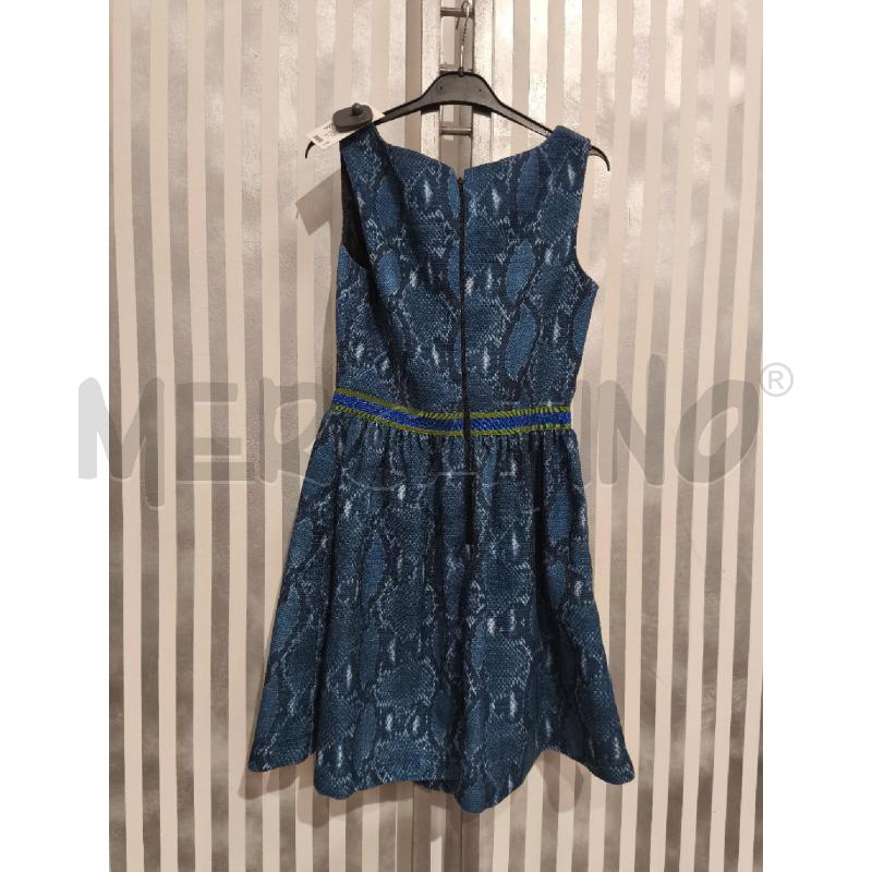 VESTITO DONNA PINKO BLU EFFETTO PITONATO FASCIA GLITTERATA | Mercatino dell'Usato Campobasso 4