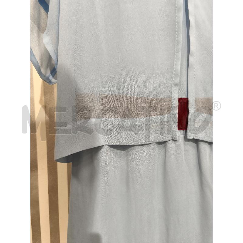 VESTITO DONNA PINKO CELESTE FASCIA BORDEAUX | Mercatino dell'Usato Campobasso 3